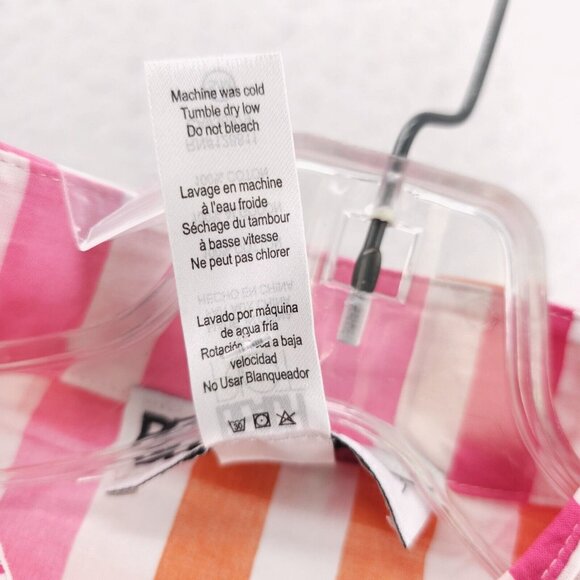 BEACH RIOT Alexa Top Shirt Sunset Stripes Button Front Oversized Cover Up S/M - Picture 9 of 9